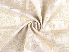 Dekorációs anyag Loneta lurexel Karácsonyi textil