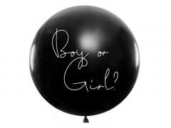 Fiú vagy lány lufi konfettivel - 100 cm Party díszités-, eszközök