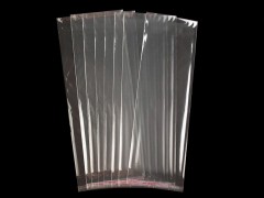 PP ragasztócsíkos celofán tasak 13 x 38 cm - 100 db Papir,celofán,fólia