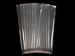PP ragasztócsíkos celofán tasak 13 x 38 cm - 100 db Ajándék csomagolás