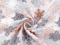 Dekorációs anyag Loneta - Hópehely Karácsonyi textil