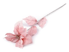    Mikulás virág fagyos - 70 cm Virág, toll, növény