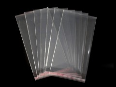 PP ragasztócsíkos celofán tasak 14x25 cm - 100 db Ajándék csomagolás
