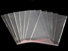 PP ragasztócsíkos celofán tasak 16x16 cm - 100 db Ajándék csomagolás