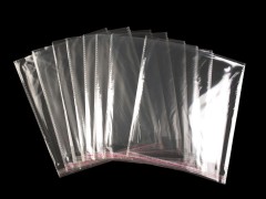 PP ragasztócsíkos celofán tasak 20x20 cm - 100 db Ajándék csomagolás