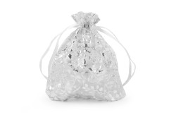              Organza ajándék zsák 9x11 cm - 5 db/csomag Ajándék csomagolás