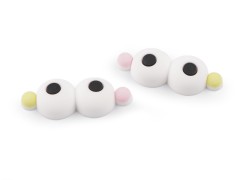 Szilikon szemek 3D ragasztásra - 5 pár/csomag Figurák- állatkák félkésztermék