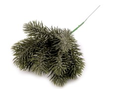                   Mű fenyő ág dróton - 26 cm Virág, toll, növény