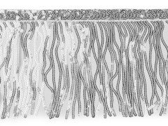 Flitter rojt 15 cm - 1méter Rojt, bojt