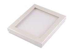 Doboz ablakocskával 3x16x19 cm - Ecru Ajándék csomagolás