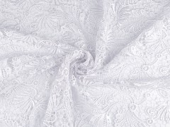 Esküvői csipke kétoldalas bordűr - Fehér Csipke,madeira anyag