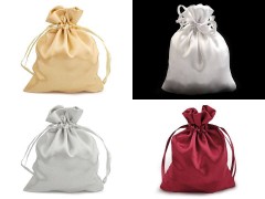   Szatén ajándék zsákocska 9x11 cm - 3 db/csomag Ajándék csomagolás