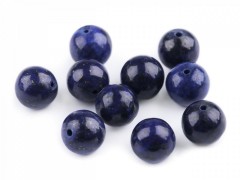 Ásványi gyöngy Lapis lazuli - 12 db/csomag 