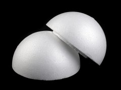 Hungarocell gömb kétrészes, üreges - 14,5 cm Hungarocell,műanyag kellék